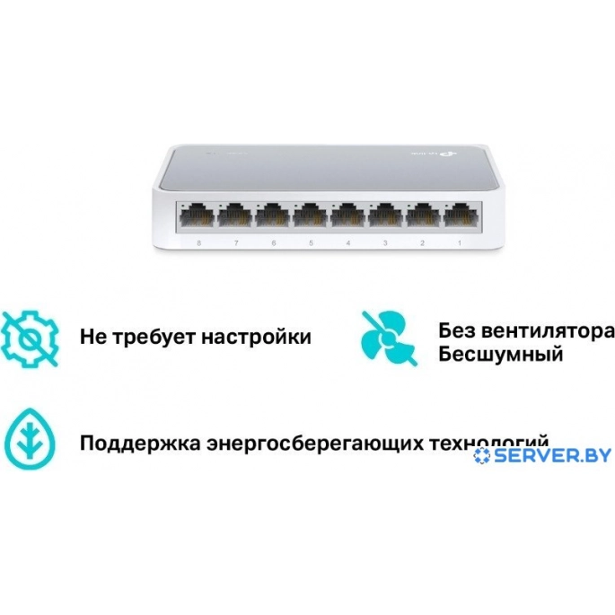 Неуправляемый коммутатор TP-Link TL-SF1008D. Фото3