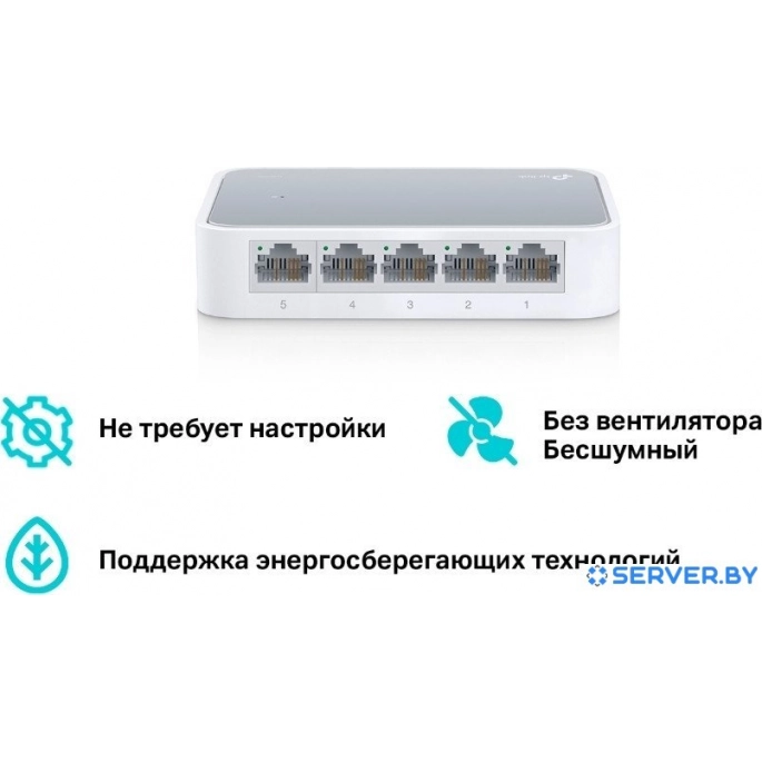 Неуправляемый коммутатор TP-Link TL-SF1005D. Фото3
