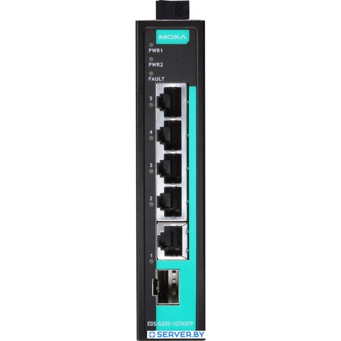 Неуправляемый коммутатор Moxa EDS-G205-1GTXSFP-T. Фото1