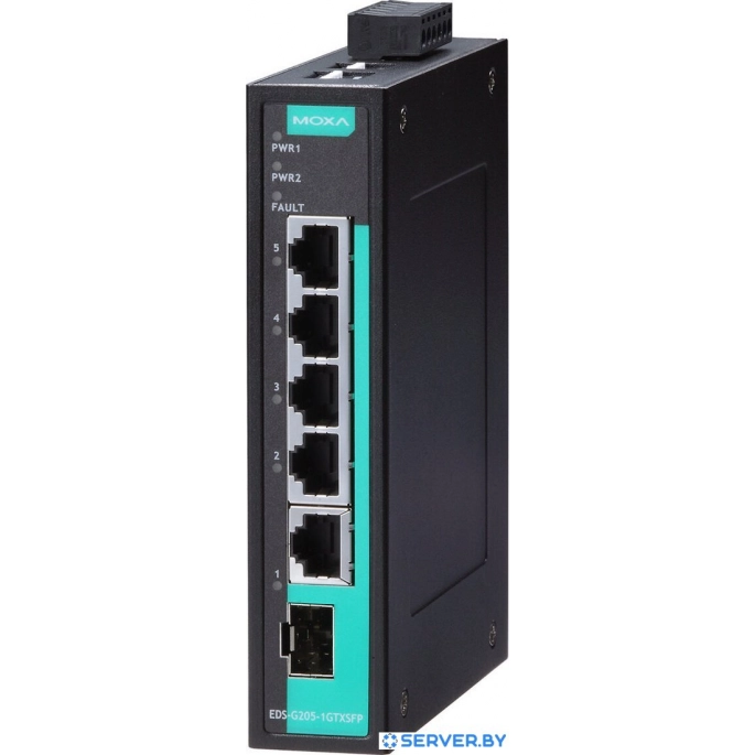 Неуправляемый коммутатор Moxa EDS-G205-1GTXSFP-T. Фото2