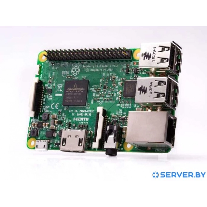 Одноплатный компьютер Raspberry PI 3 Model B. Фото2