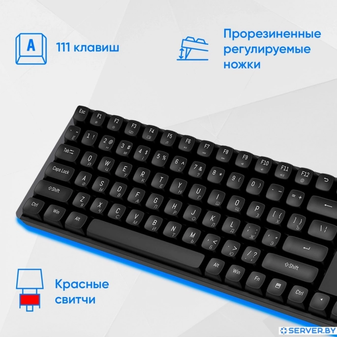Офисный набор Oklick S315W (черный). Фото4