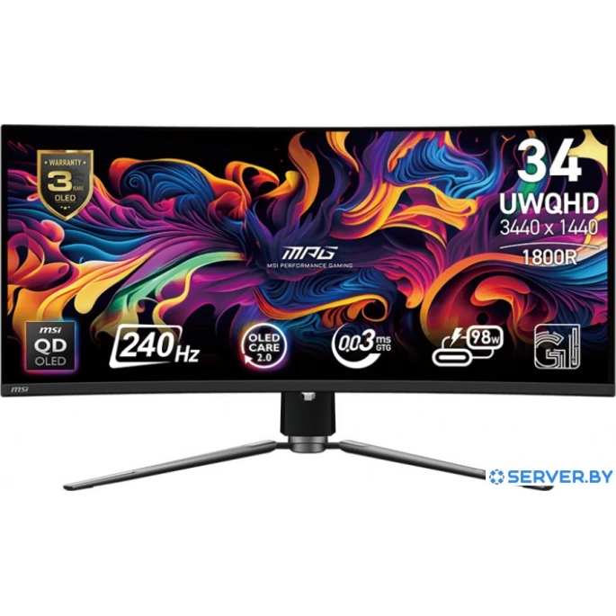 Игровой монитор MSI MPG 341CQPX QD-OLED. Фото1