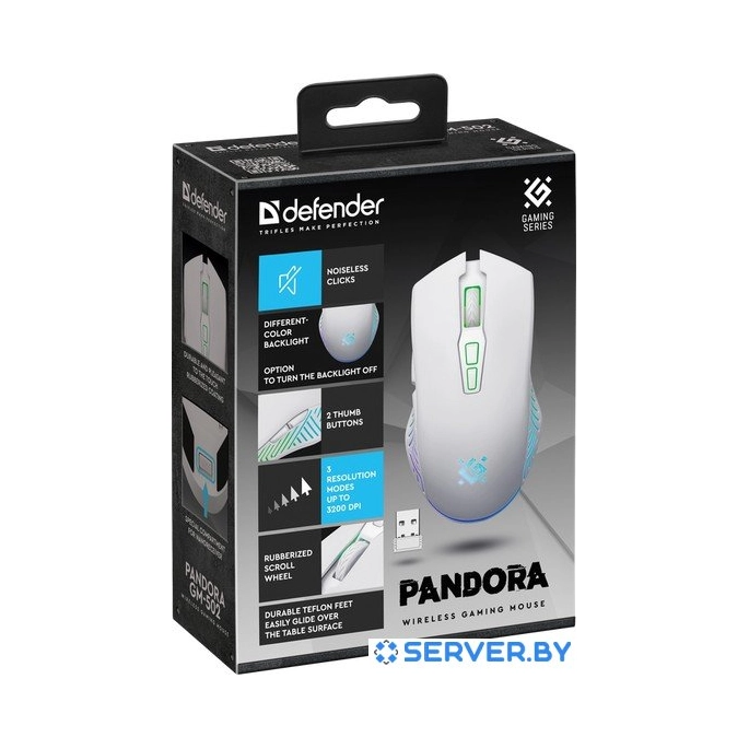 Игровая мышь Defender Pandora GM-502 (белый). Фото3