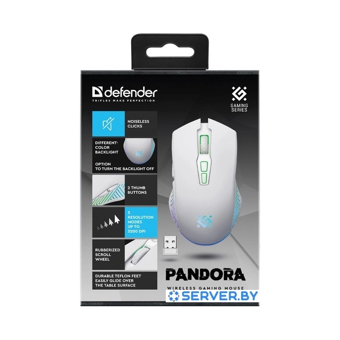 Игровая мышь Defender Pandora GM-502 (белый). Фото4
