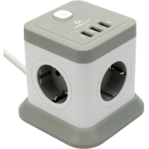 Сетевой фильтр Cablexpert TWR-4-U3-W-3