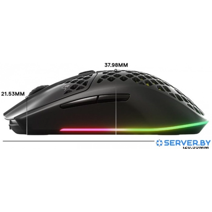 Игровая мышь SteelSeries Aerox 3 Wireless. Фото5