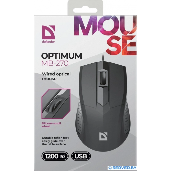 Мышь Defender Optimum MB-270 Pro (черный). Фото5