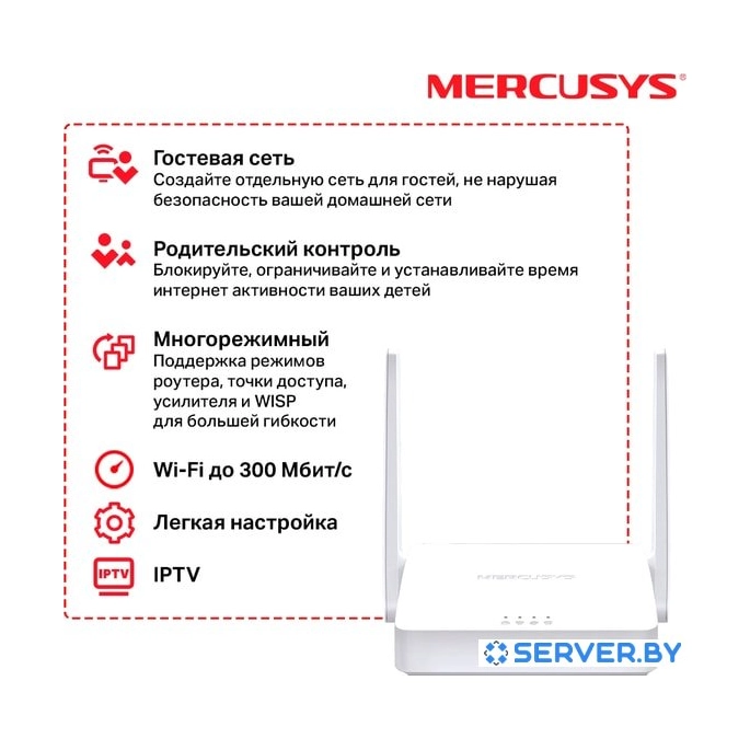 Wi-Fi роутер Mercusys MW302R. Фото4