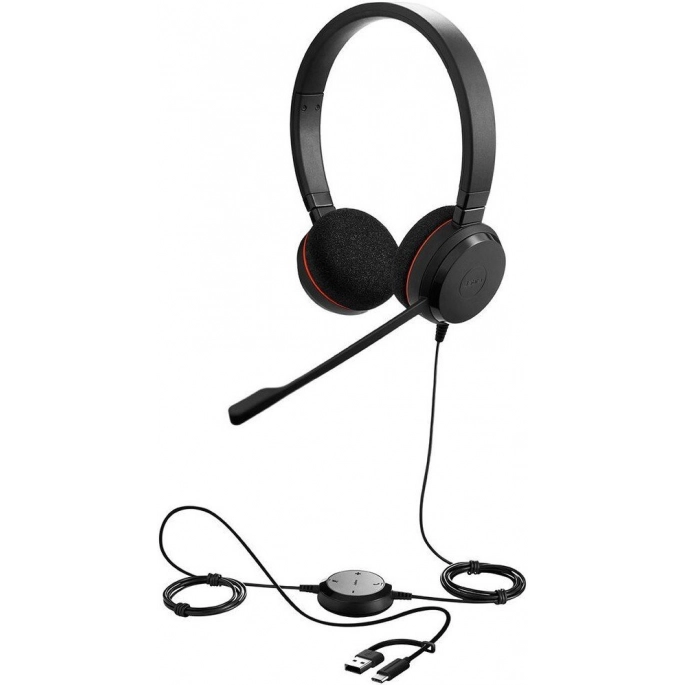 Офисная гарнитура Jabra Evolve 20 MS Stereo USB-C/A. Фото1