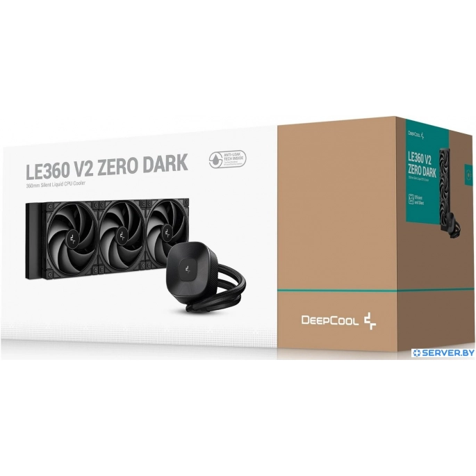 Система жидкостного охлаждения для процессора DeepCool LE360 V2 Zero Dark R-LE360ZERO-BKLNMD-G-1. Фото4