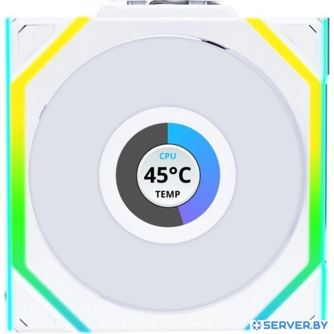 Комплект вентиляторов для корпуса с контроллером Lian Li Uni Fan SL 120 Wireless LCD Reverse G99.12RSLLCD1W3W.R0. Фото4