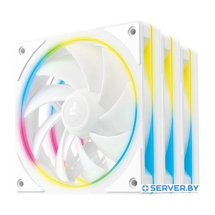 Комплект вентиляторов для корпуса DeepCool FL12 SE WH 3IN1 R-FL12SE-WHAPN3-G. Фото1