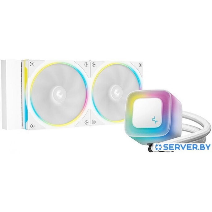 Система жидкостного охлаждения для процессора DeepCool LE240 PRO WH R-LE240PRO-WHAMMC-G-1. Фото1