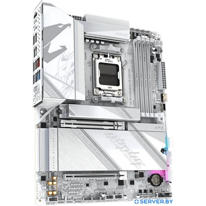 Материнская плата Gigabyte X870 Aorus Elite X3D Ice. Фото2