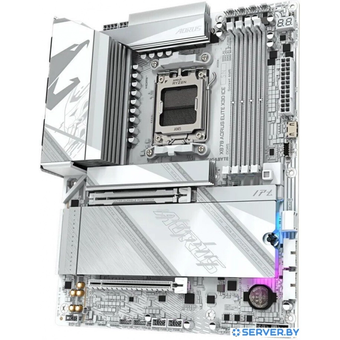 Материнская плата Gigabyte X870 Aorus Elite X3D Ice. Фото3