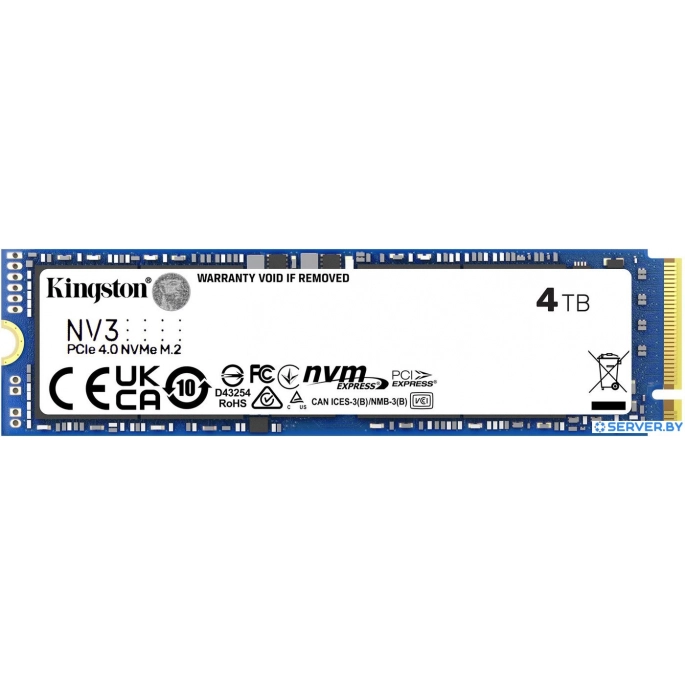 SSD Kingston NV3 4TB SNV3S/4000GBK. Фото1