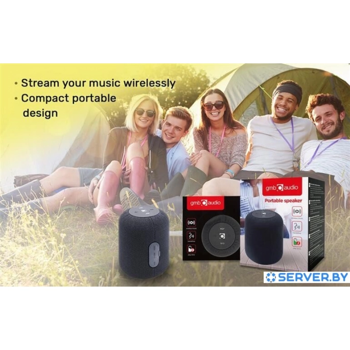 Беспроводная колонка GMB Audio SPK-BT-15-BK. Фото3