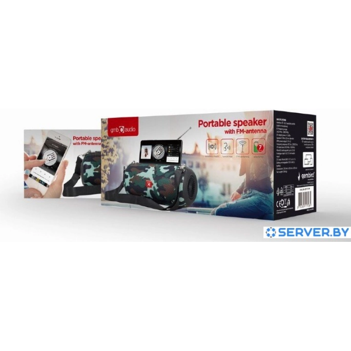 Беспроводная колонка GMB Audio SPK-BT-17-CM. Фото4