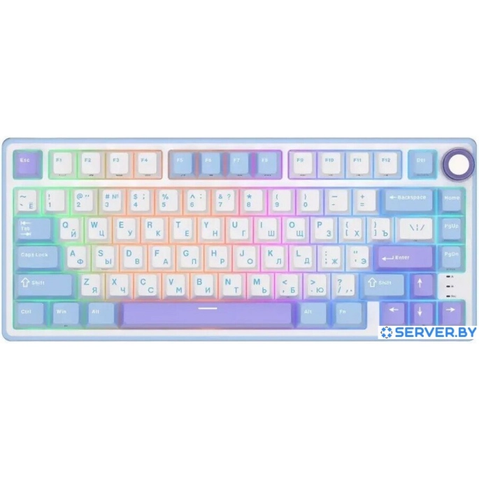 Клавиатура Royal Kludge R75 RGB Taro Milk (RK Silver). Фото1