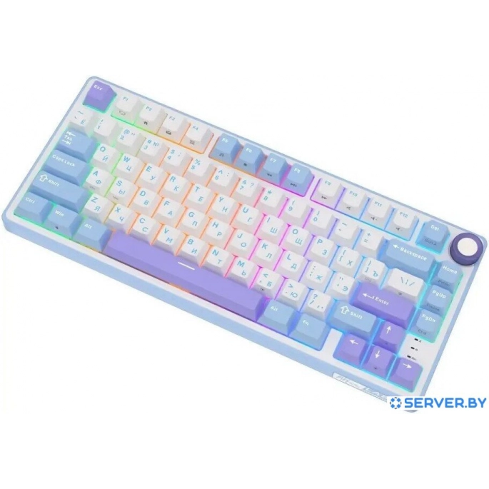 Клавиатура Royal Kludge R75 RGB Taro Milk (RK Silver). Фото4