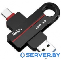USB Flash Netac US18 USB 3.2+TypeC 128GB NT03US18C-128G-32BK