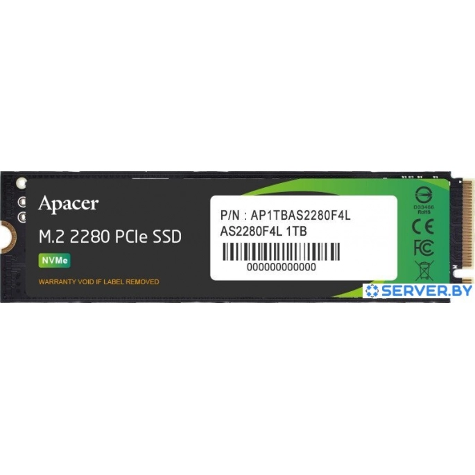 SSD Apacer AS2280F4L 1TB AP1TBAS2280F4L-1. Фото1