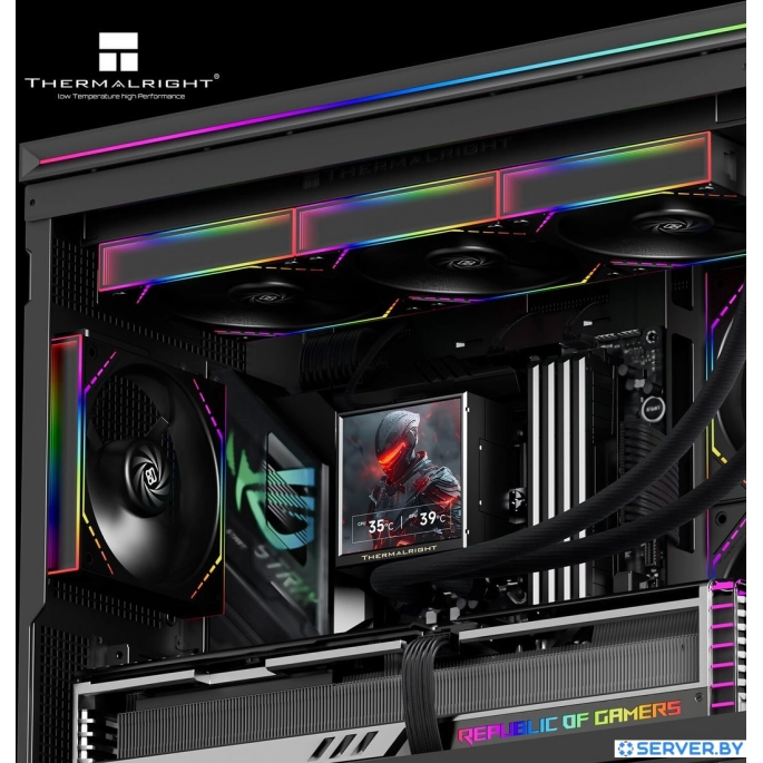 Система жидкостного охлаждения для процессора Thermalright Peerless Vision 360 ARGB (черный). Фото5