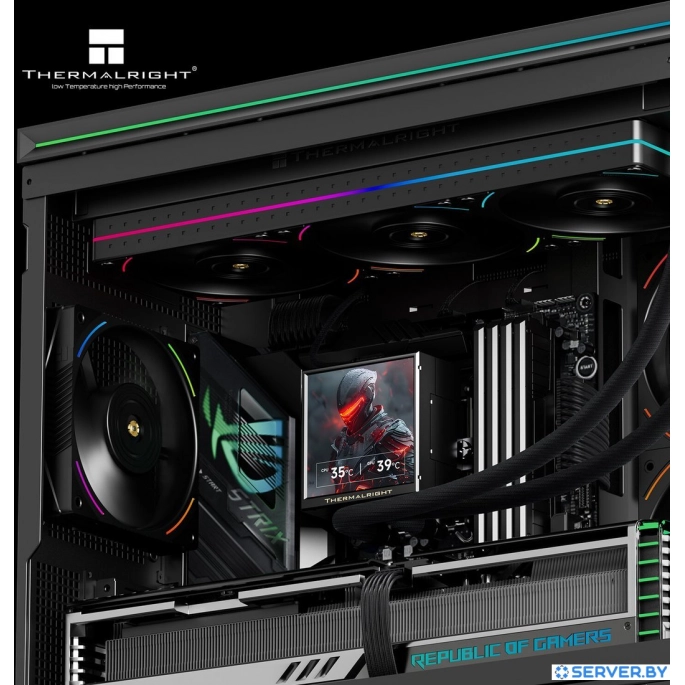 Система жидкостного охлаждения для процессора Thermalright Peerless Vision 360 UB ARGB (черный). Фото6