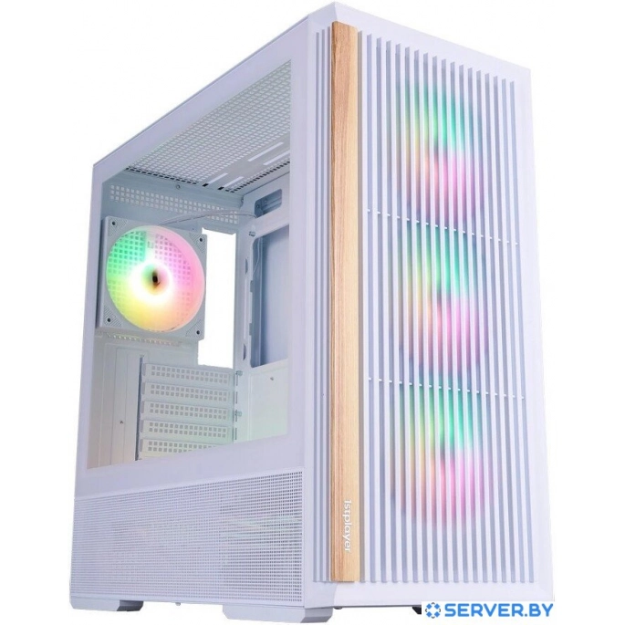 Корпус 1stPlayer WD7 ARGB WD7-WH-4FA7-W-2FA7R-W (белый). Фото1