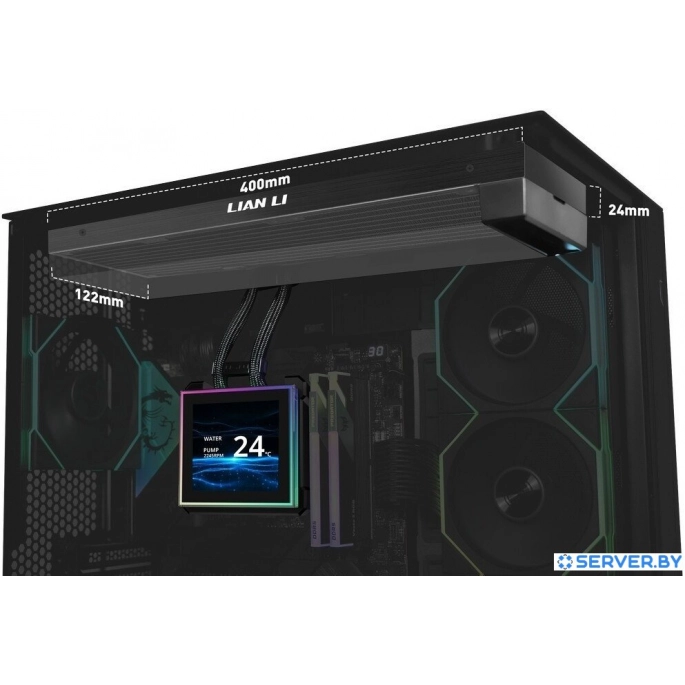 Радиатор системы жидкостного охлаждения Lian Li HydroShift II LCD-S 360N G89.GHS2LCDS36NB.R0. Фото5