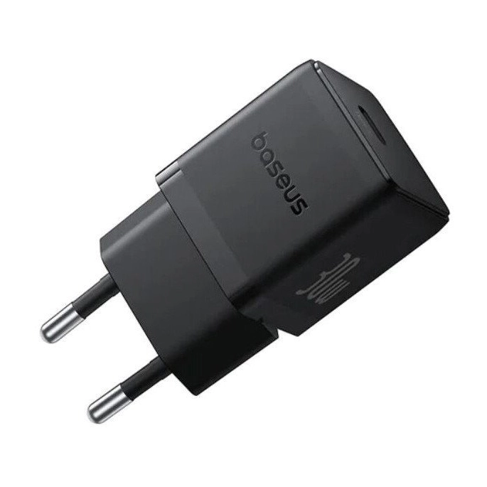 Сетевое зарядное Baseus Palm Fast Charger 1C 30W EU P10111605113-01 (черный). Фото1