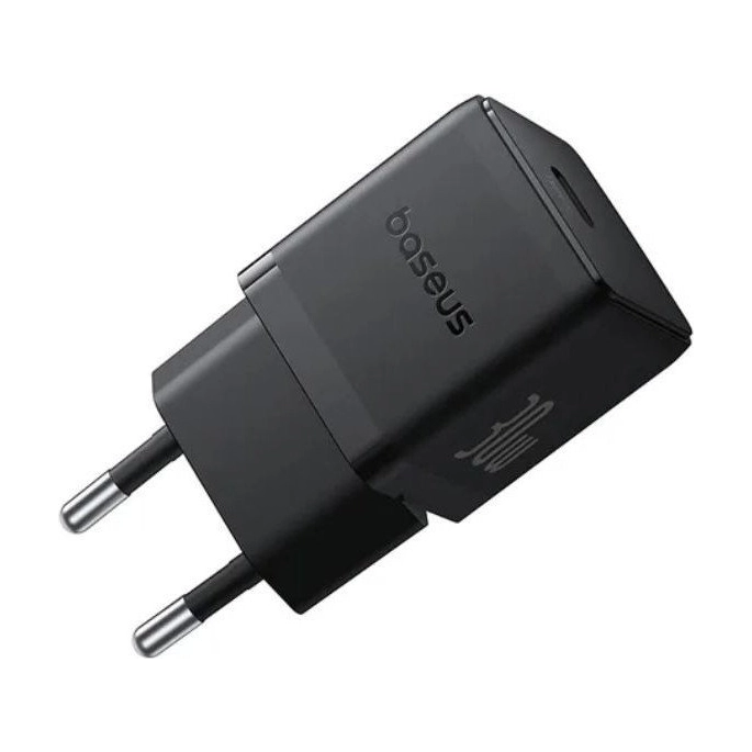 Сетевое зарядное Baseus Palm Fast Charger 1C 30W EU P10111605113-01 (черный). Фото3