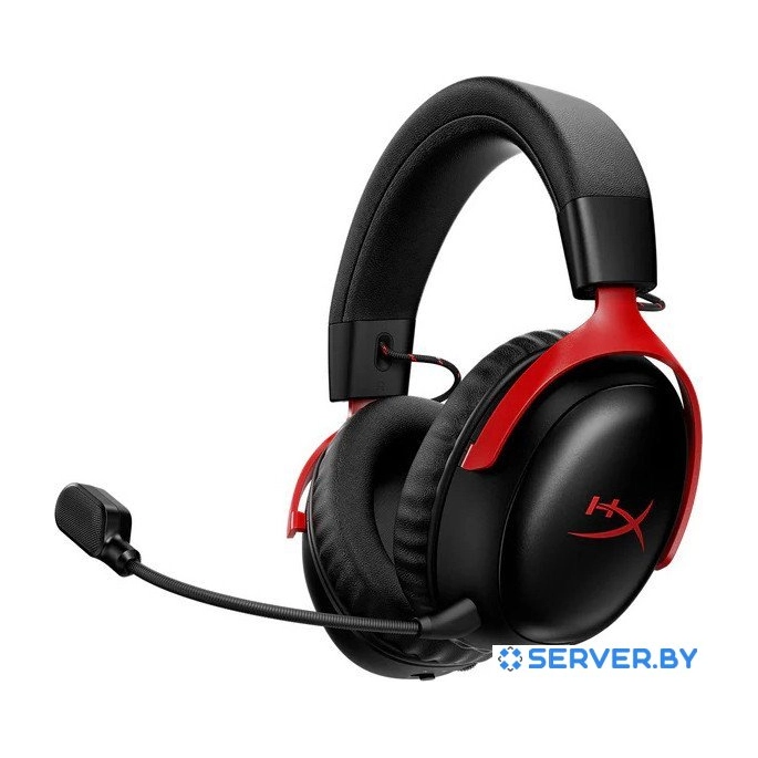 Наушники HyperX Cloud III S Wireless (черный/красный). Фото1