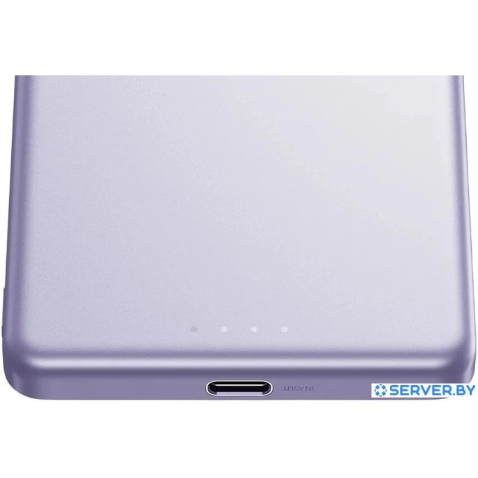 Внешний аккумулятор Xiaomi Super Slim Magnetic Power Bank 5000mAh WPB0507S (сиреневый, международная версия). Фото3