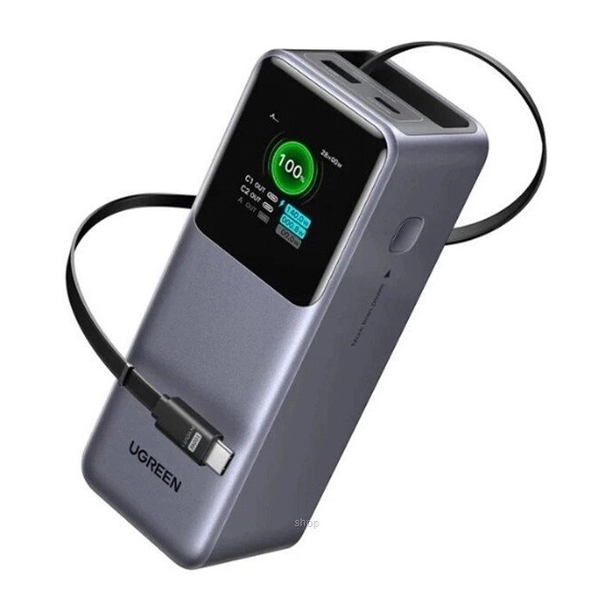 Внешний аккумулятор Ugreen PB726 95670B 20000mAh (серый). Фото2