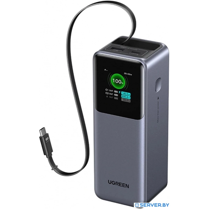 Внешний аккумулятор Ugreen PB726 95670B 20000mAh (серый). Фото4