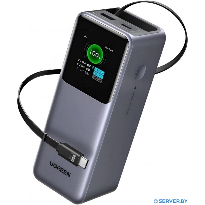 Внешний аккумулятор Ugreen PB726 95670B 20000mAh (серый). Фото5