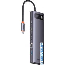 Док-станция Baseus Metal Gleam Series 12-in-1 Multifunctional Type-C Hub Docking Station WKWG020213
