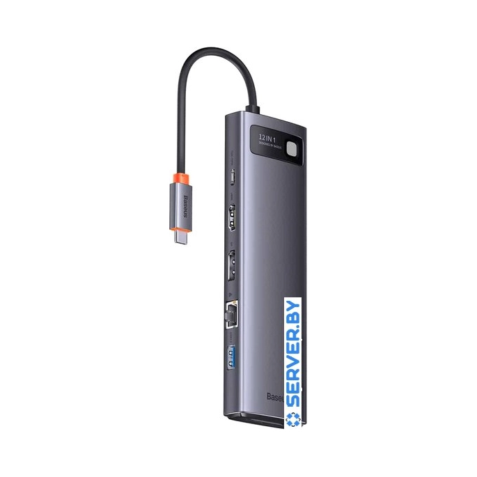 Док-станция Baseus Metal Gleam Series 12-in-1 Multifunctional Type-C Hub Docking Station WKWG020213. Фото1