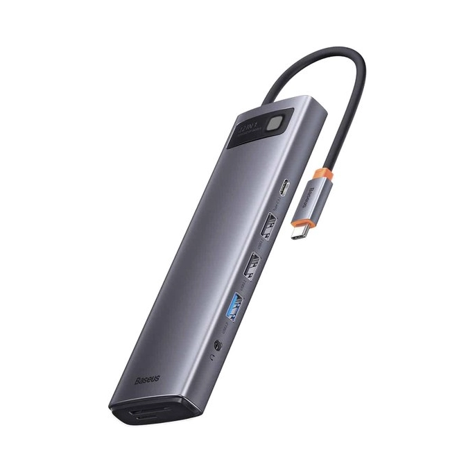 Док-станция Baseus Metal Gleam Series 12-in-1 Multifunctional Type-C Hub Docking Station WKWG020213. Фото3