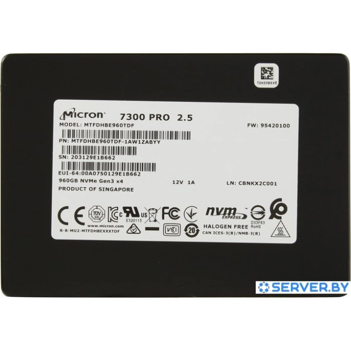 SSD Micron 7300 Pro 1.92TB MTFDHBE1T9TDF-1AW1ZABYY. Фото1