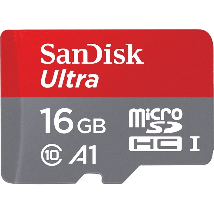 Карта памяти SanDisk Ultra SDSQUAR-016G-GN6MA microSDHC 16GB (с адаптером). Фото2