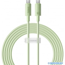 Кабель Baseus Habitat Series Fast Charging Cable 100W USB Type-C - USB Type-C (2 м, зеленый)