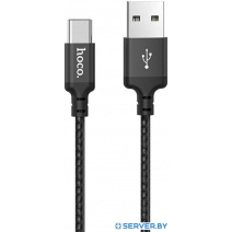 Кабель Hoco X14 USB Type-A - USB Type-C (1 м, черный)