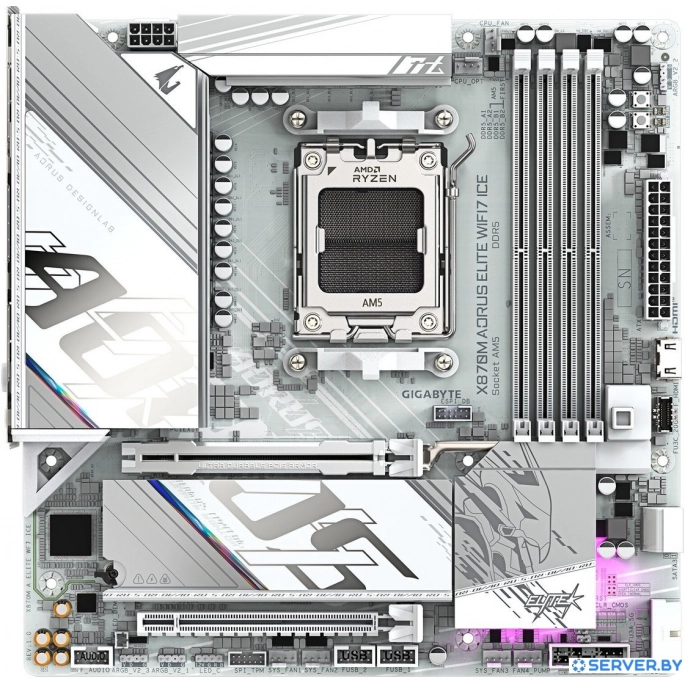 Материнская плата Gigabyte X870M Aorus Elite WiFi7 Ice. Фото1