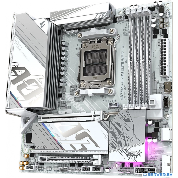 Материнская плата Gigabyte X870M Aorus Elite WiFi7 Ice. Фото4
