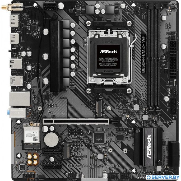 Материнская плата ASRock B650M-H/M.2+ WiFi. Фото2