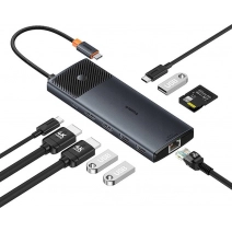 Док-станция Baseus Metal Gleam Series II 10-in1 USB Hub B00061800123-00