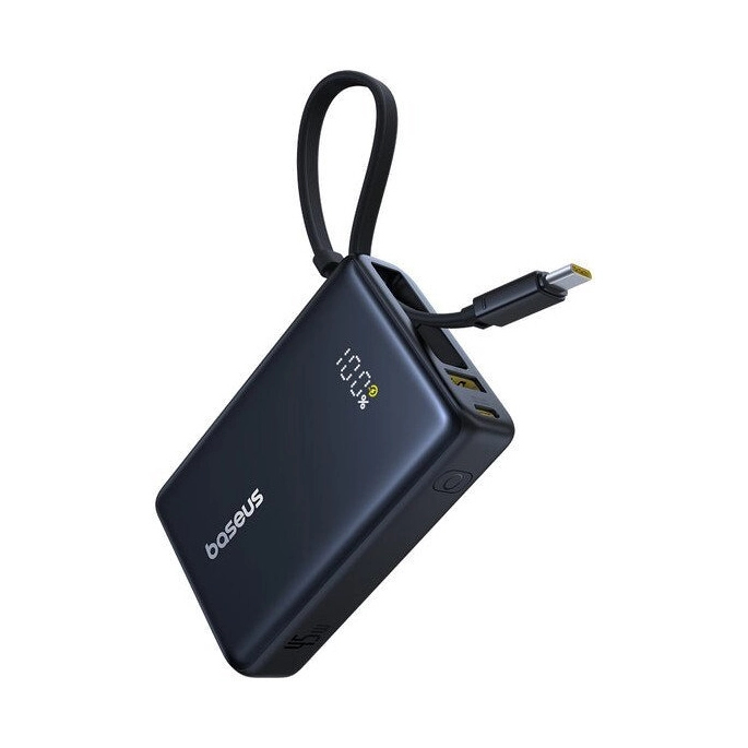 Внешний аккумулятор Baseus Picogo PPPG-1W45C Digital Display Power Bank 45W 10000mAh (черный). Фото1